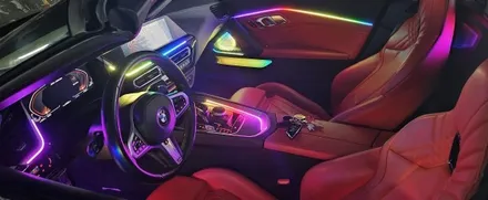 bmw z4 실내 엠비언트라이트가 에이비클 과 만나면 어떻게 되는지 볼래? / 천안 서북구