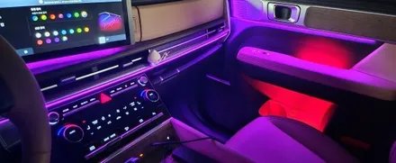 싼타페mx5 실내엠비언트라이트 의 변신 에이비클 엠비언트 듀얼컬러와 함께합니다!!! / 천안 서북구
