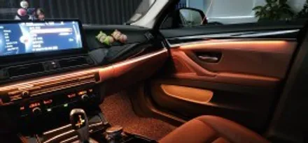 f10 bmw 의 완벽한 변신 새롭게 바뀐 실내 엠비언트라이트 한번볼께요!!! / 천안 서북구
