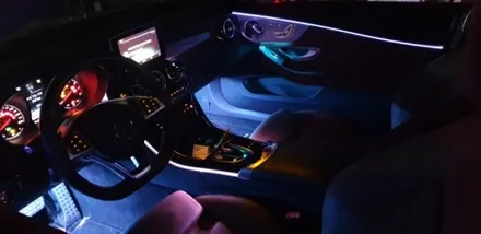 벤츠카브리올레,RGB광섬유엠비언트,천안,아산,평택,청주,대전,세종,자동차튜닝,엠비언트무드등,튜닝,천안엠비언트코리아,실내무드등 / 천안 서북구