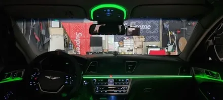 제네시스dh,g80,비노출dmx엠비언트라이트,시크릿은하수,천안,아산,평택,청주,대전,세종,자동차튜닝,엠비언트무드등,튜닝,천안엠비언트코리아,실내무드등 / 천안 서북구