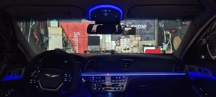 제네시스dh,g80,비노출dmx엠비언트라이트,시크릿은하수,천안,아산,평택,청주,대전,세종,자동차튜닝,엠비언트무드등,튜닝,천안엠비언트코리아,실내무드등 / 천안 서북구