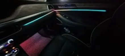 제네시스 G90 엠비언트 라이트 시공 으로 멋진외관과 더불어 아름다운 실내를 완성!!! / 천안 서북구