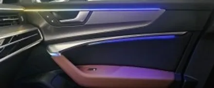신형 아우디 A6 c8 실내엠비언트라이트는 역시 에이비클 유니버셜~ / 천안 서북구