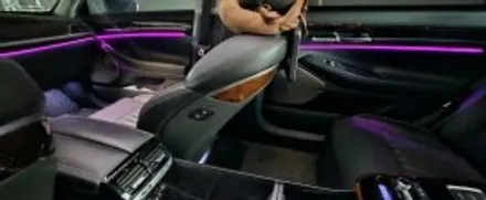 제네시스EQ00 실내무드등은 에이비클+파이버테리어 패키지로 끝!!! / 천안 서북구