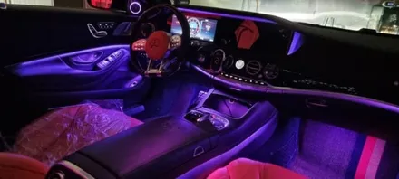 벤츠w222,s63amg,비노출dmx엠비언트라이트,시크릿은하수,천안,아산,평택,청주,대전,세종,자동차튜닝,엠비언트무드등,튜닝,천안엠비언트코리아,실내무드등 / 천안 서북구