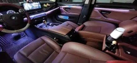 f10 bmw 의 완벽한 변신 새롭게 바뀐 실내 엠비언트라이트 한번볼께요!!! / 천안 서북구