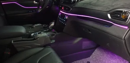싼타페tm,RGB광섬유엠비언트,천안,아산,평택,청주,대전,세종,자동차튜닝,엠비언트무드등,튜닝,천안파이버테리어,실내무드등 / 천안 서북구
