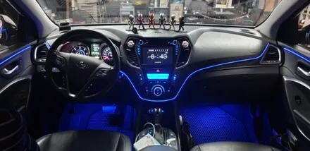 싼타페DM,RGB광섬유엠비언트,천안,아산,평택,청주,대전,세종,자동차튜닝,엠비언트무드등,튜닝,천안엠비언트코리아,실내무드등 / 천안 서북구