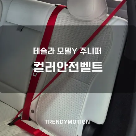 테슬라 모델Y 주니퍼, 컬러안전벨트 국민튜닝! 인천 서울 경기 교체전문 / 인천 서구 가정동