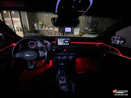 [제네시스 g70] 256 RGB 앰비언트 시공과 풋등 시공, 해신LED 면발광 사용으로 더욱 믿음직스럽게! / 인천 서구, 부평, 부천