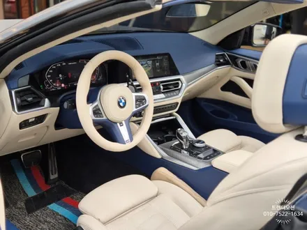 BMW 4시리즈 컨버터블 요트블루베이지 실내 커스텀(가죽교체+도색) / 인천 서구 가정동