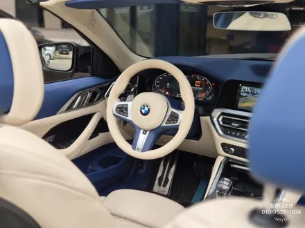 BMW 4시리즈 컨버터블 요트블루베이지 실내 커스텀(가죽교체+도색) / 인천 서구 가정동