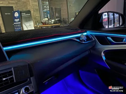 [제네시스 g70] 256 RGB 앰비언트 시공과 풋등 시공, 해신LED 면발광 사용으로 더욱 믿음직스럽게! / 인천 서구, 부평, 부천