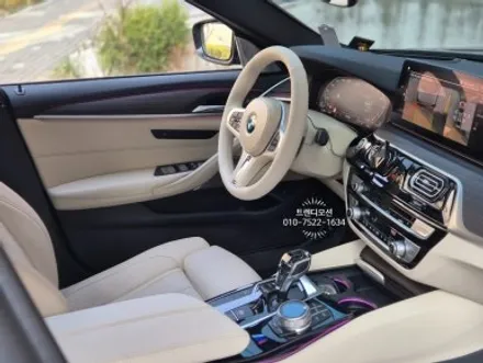 BMW 5시리즈 베이지 가죽 시트와 핸들교체, 커스텀도색까지! / 인천 서구 가정동