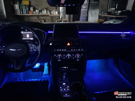[제네시스 g70] 256 RGB 앰비언트 시공과 풋등 시공, 해신LED 면발광 사용으로 더욱 믿음직스럽게! / 인천 서구, 부평, 부천
