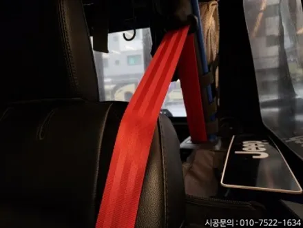 [지프 랭글러 루비콘] 전좌석 컬러안전벨트 레드색상 교환으로 감성 업그레이드 / 인천 서구, 부평, 부천