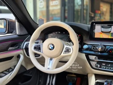 BMW 5시리즈 베이지 가죽 시트와 핸들교체, 커스텀도색까지! / 인천 서구 가정동