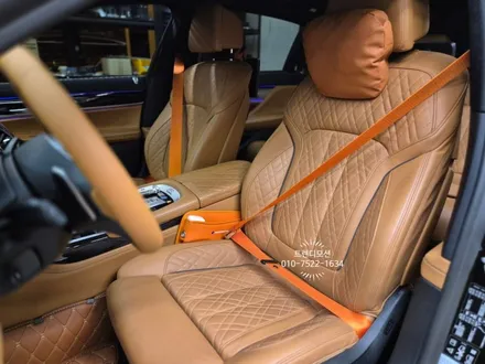 BMW 7시리즈 꼬냑시트, 핸들가죽교체에 오렌지 컬러안전벨트로 실내커스텀 취향대로 완성! / 인천 서구 가정동