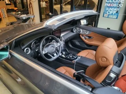 [벤츠 C클래스 w205 카브리올레] 실내도색커스텀, 브라운 핸들 컬러 체인지 / 인천 서구, 부평, 부천
