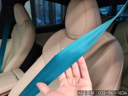 [테슬라 모델X] 요크핸들 베이지 도색 커스텀+컬러안전벨트 인테리어를 위한 필수 튜닝 / 인천 서구, 부평, 부천