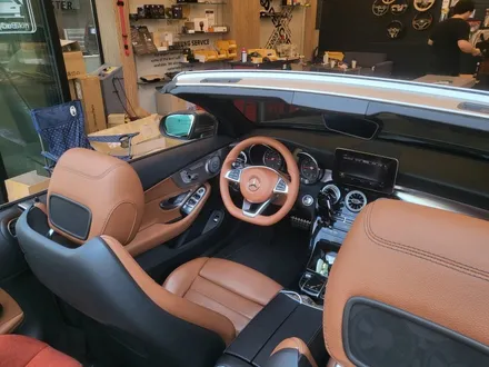 [벤츠 C클래스 w205 카브리올레] 실내도색커스텀, 브라운 핸들 컬러 체인지 / 인천 서구, 부평, 부천