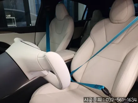 [테슬라 모델X] 요크핸들 베이지 도색 커스텀+컬러안전벨트 인테리어를 위한 필수 튜닝 / 인천 서구, 부평, 부천