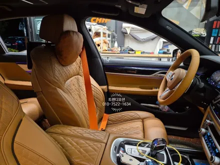 BMW 7시리즈 꼬냑시트, 핸들가죽교체에 오렌지 컬러안전벨트로 실내커스텀 취향대로 완성! / 인천 서구 가정동