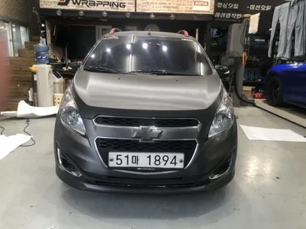 [별내 랩핑샵]쉐보레 스파크차량 전체랩핑제거및 사틴메탈브러쉬 전체시공 작업/남양주랩핑/구리랩핑 / 경기 화성