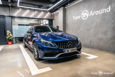 AMG 디컷카본핸들 교체와 송풍구엠비언트 벤츠 C63AMG / 성남,분당,판교