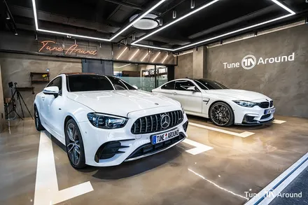 벤츠 E53 AMG 쿠페 부메스터 스피커엠비언트 AMG웰컴라이트 / 성남,분당,판교