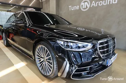 벤츠 W223 S500 4D부메스터 액티브엠비언트 피아노라커트림 시공 / 성남,분당,판교