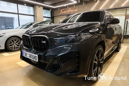 BMW X6 M60i 핸들 카본커버 마그네틱 패들쉬프트 M1M2버튼 블랙 레터링 교체 / 성남,분당,판교