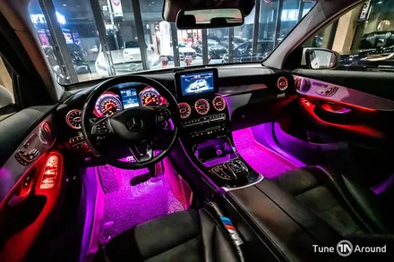 벤츠 GLC350e 엠비언트라이트 시공 64컬러 광량업 / 성남,분당,판교