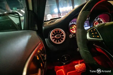 벤츠송풍구엠비언트에 풋등까지 추가된 GLA 45AMG / 성남,분당,판교