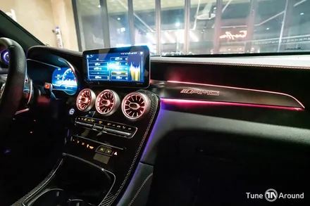 벤츠송풍구 엠비언트 웰컴라이트 카본사이드미러 GLC43AMG / 성남,분당,판교
