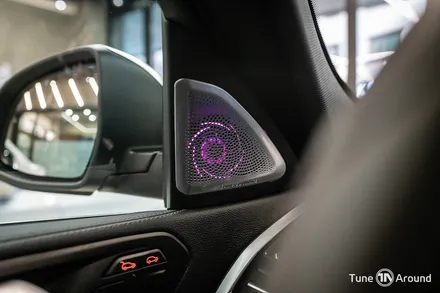 BMW X6 B&W 회오리커버 풀세트 오디오음질향상 AVI 스피커튜닝 / 성남,분당,판교