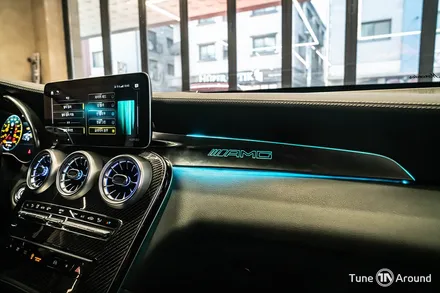 벤츠 GLC63AMG 송풍구 대시보드 엠비언트 64컬러 순정연동 / 성남,분당,판교
