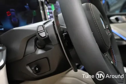 BMW X6 M60i 핸들 카본커버 마그네틱 패들쉬프트 M1M2버튼 블랙 레터링 교체 / 성남,분당,판교