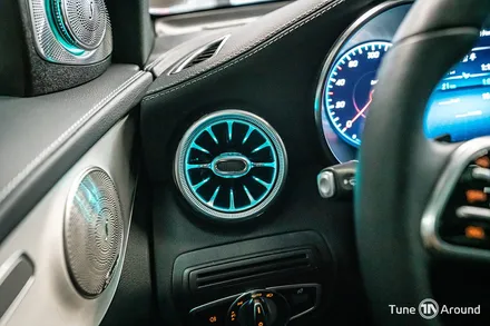 벤츠 GLC300e 송풍구엠비언트 그리고 전동트위터 / 성남,분당,판교
