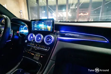 벤츠송풍구 엠비언트 웰컴라이트 카본사이드미러 GLC43AMG / 성남,분당,판교