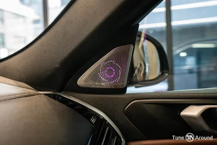 BMW X6 B&W 회오리커버 풀세트 오디오음질향상 AVI 스피커튜닝 / 성남,분당,판교