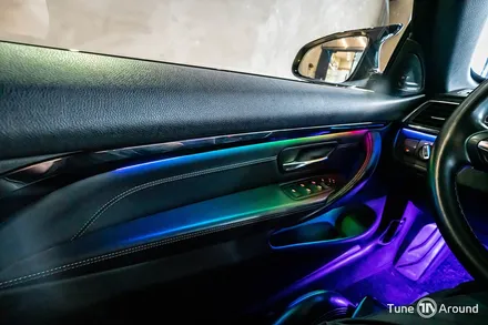 BMW M4 컨버터블 자동차실내무드등 엠비언트라이트 시공 / 성남,분당,판교