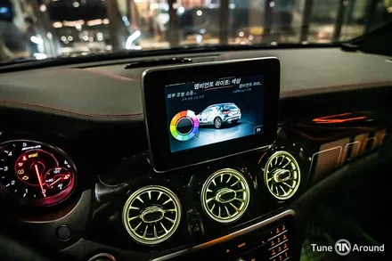 터빈송풍구 포함 실내 풀엠비언트라이트 무드등 벤츠 GLA 45AMG / 성남,분당,판교
