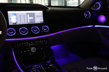벤츠 W213 E300 실내완성 4D부메스터 전동트위터 미드레인지 송풍구엠비언트 / 성남,분당,판교