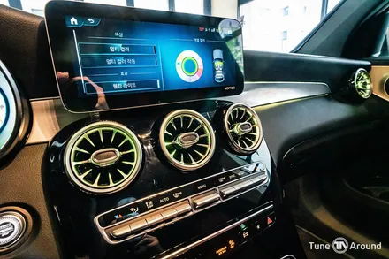 벤츠 송풍구엠비언트 교체 GLC220d 전면AMG로고 까지 더했어요 / 성남,분당,판교
