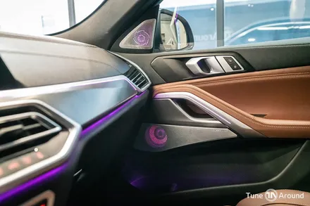 BMW X6 B&W 회오리커버 풀세트 오디오음질향상 AVI 스피커튜닝 / 성남,분당,판교