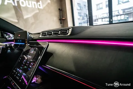 벤츠 액티브엠비언트 4D부메스터 전동트위터 S350d 튜너라운드 / 성남,분당,판교