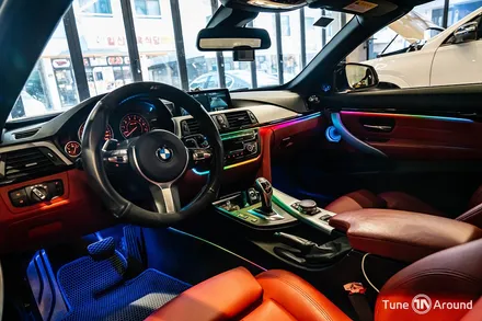 BMW 428i 컨버터블 무빙엠비언트 무드등 시공 / 성남,분당,판교