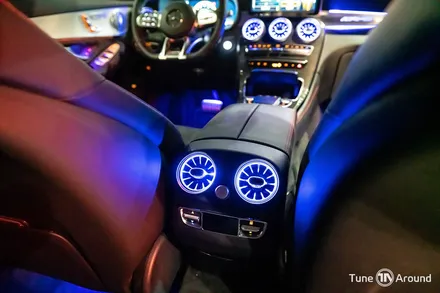 벤츠송풍구 엠비언트 웰컴라이트 카본사이드미러 GLC43AMG / 성남,분당,판교